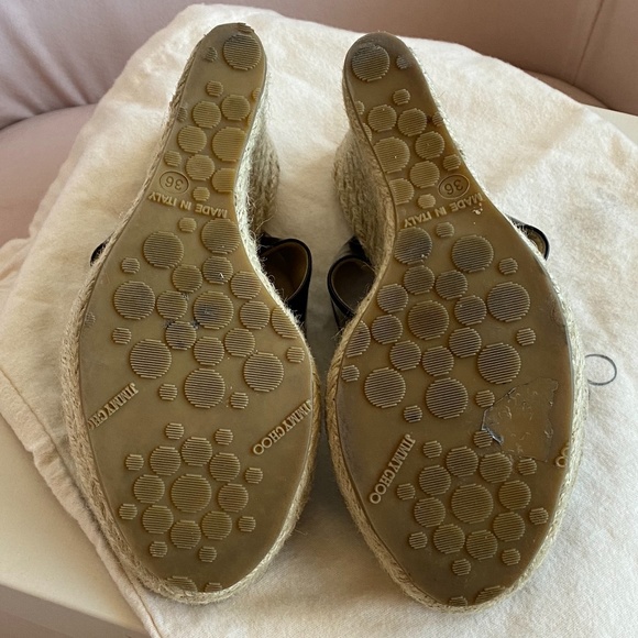 Jimmy Choo Black Patent Leather Sandal - Picture 6 of 11